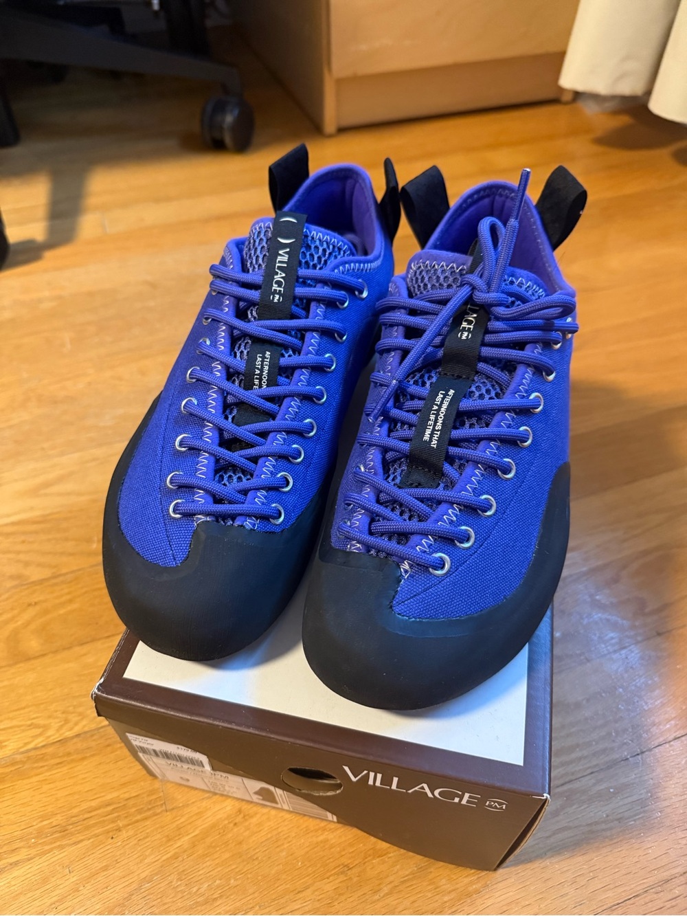 Village PM 1PM skate shoes in royal blue